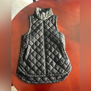 Athleta Black Quilted Vest